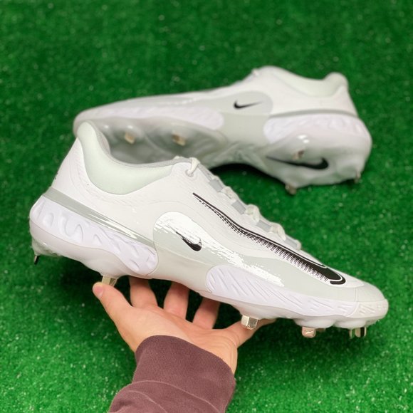 Nike Alpha Huarache Elite 4 Mens Baseball Cleats White FD2745-100 NEW* Size 14 - Picture 1 of 7